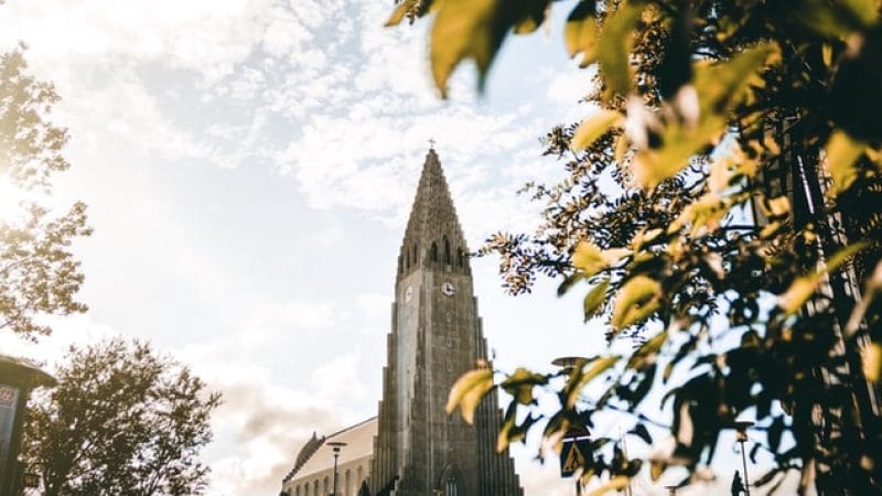 Hallgrimskirkja church in Reykjavik