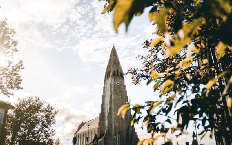 Hallgrimskirkja church in Reykjavik