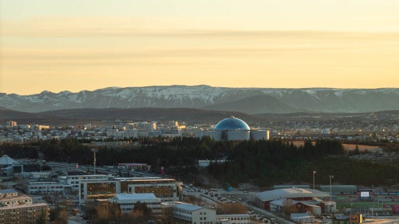 Perlan museum in Reykjavik Iceland