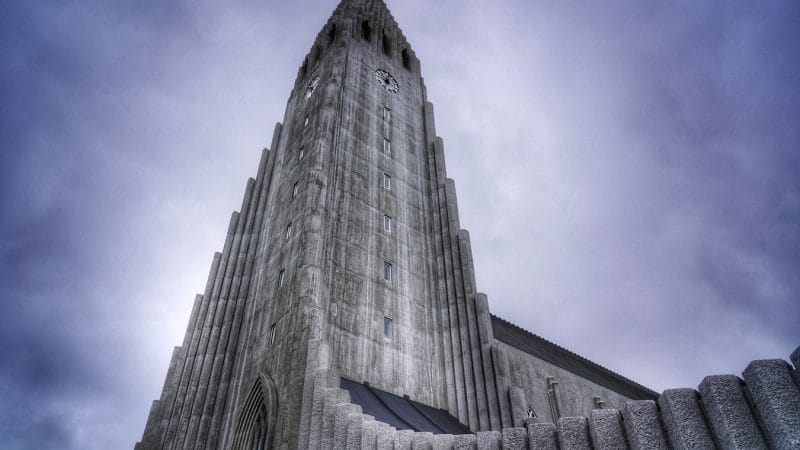 Hallgrimskirkja church in Reykjavik