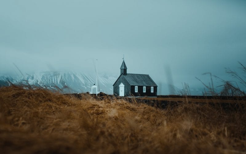 Búðarkirkja black church in Búðir Snæfellsnes