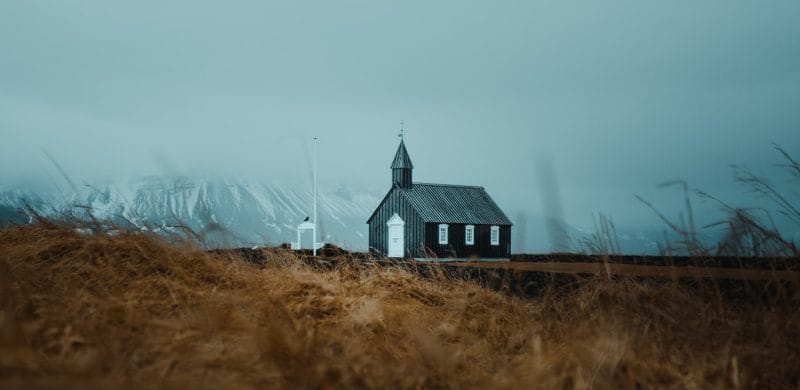 Búðarkirkja black church in Búðir Snæfellsnes