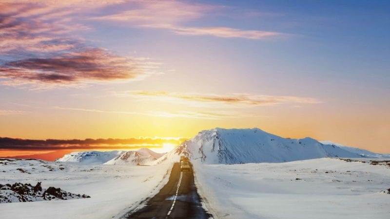 winter Self Driving road trip in Iceland
